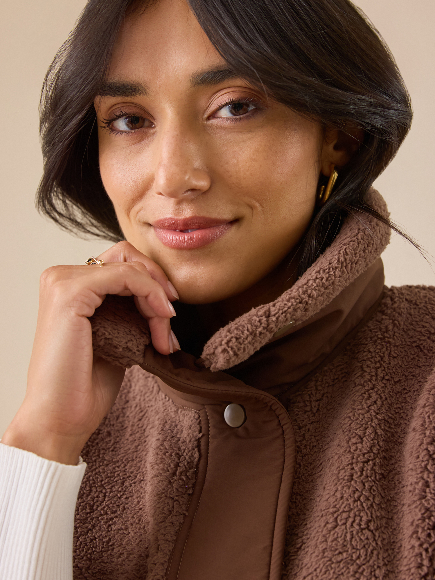 Varsity Oversized Sherpa Vest - 2 Colors