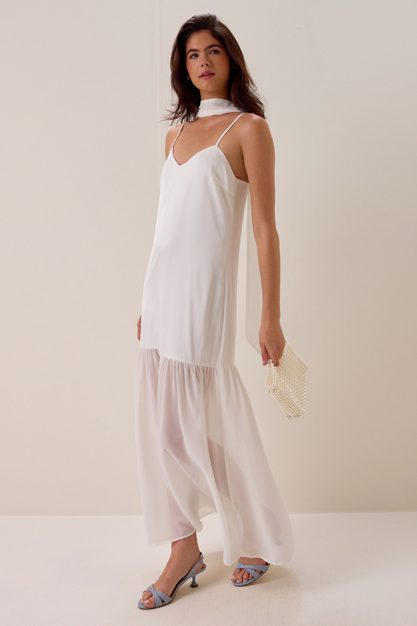 Alessa Scarf Maxi Dress Detail 3 - Altar'd State