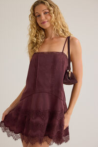 Shalom Satin Mini Dress Detail 2 - Altar'd State