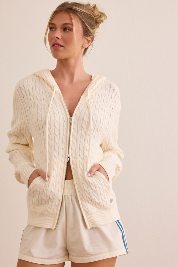 Dynamic Knit Zip-Up Jacket Detail 3 - Altar'd State