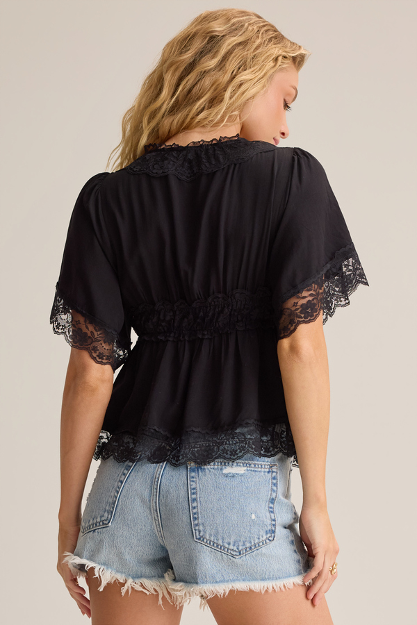 Evanelle Lace Babydoll Top Detail 5 - Altar'd State