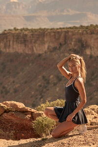 Racer Glow Pleat Dress Detail 3 - Altar'd State