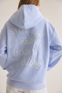 Snow Falling Books Are Calling Hoodie - Altar'd State