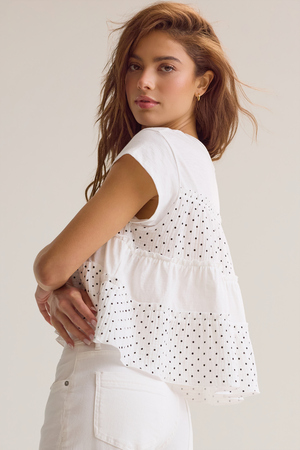 Harris Polka Dot Ruffle Top - Altar'd State - 