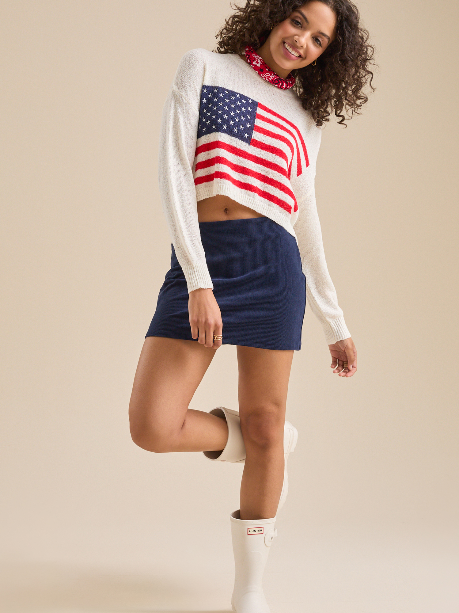 Americana Lightweight Sweater in Ivory | Altar
