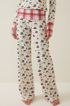 Holly Christmas Car Lounge Pants - Altar'd State