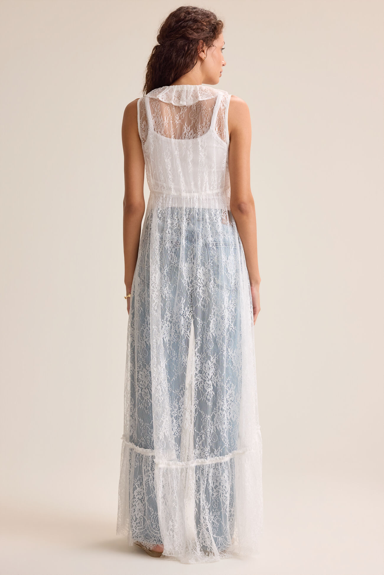 Estelle Lace Tie-Front Kimono