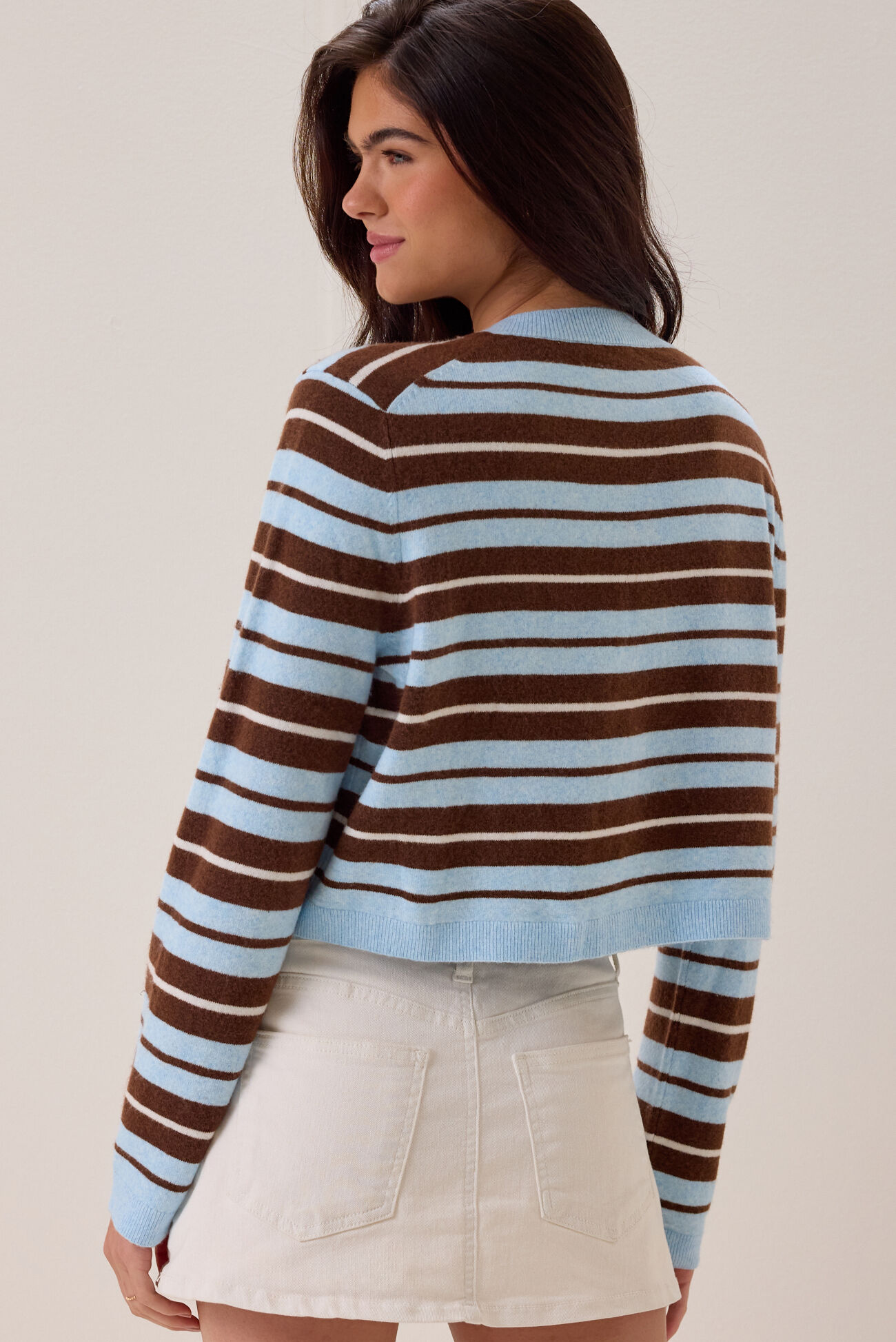 Londyn Multi Stripe Button Up Cardigan