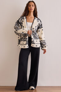Mountain Bandana Sherpa Jacket Detail 2 - Altar'd State