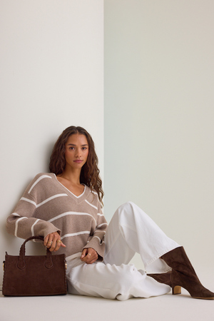 Shae Striped Sweater - Altar'd State
