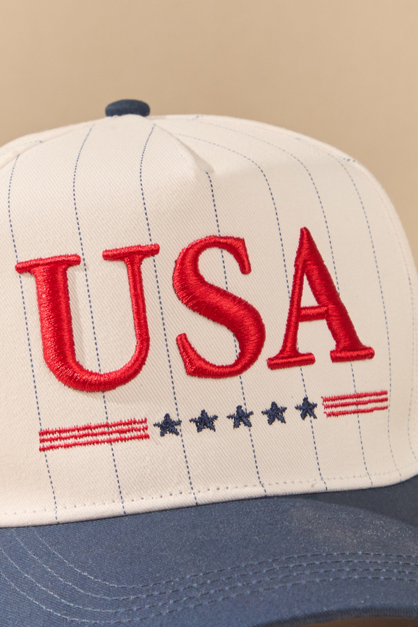 Liberty Stripe Cap Detail 2 - Altar'd State