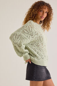 Fia Oversized Pointelle Crew Detail 3 - Altar'd State
