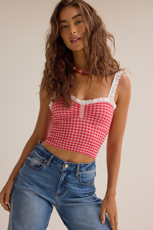 Zoey Gingham Cami - Altar'd State - 