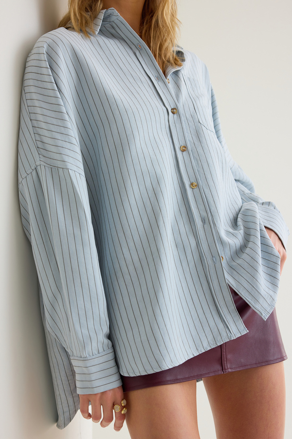 Foster Striped Button Down - Altar'd State