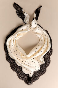 Midnight Lace Polka Dot Scarf - Altar'd State