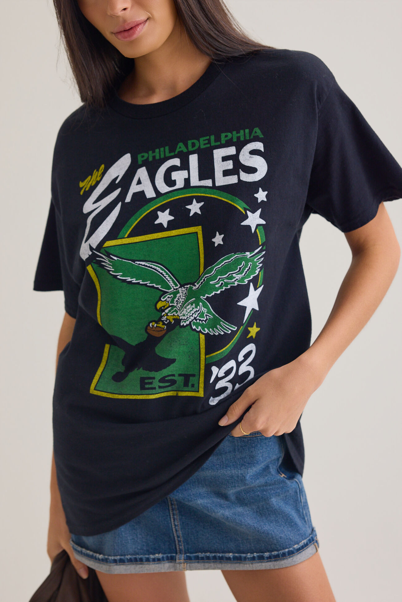 Philadelphia Eagles Oversized Graphic Tee