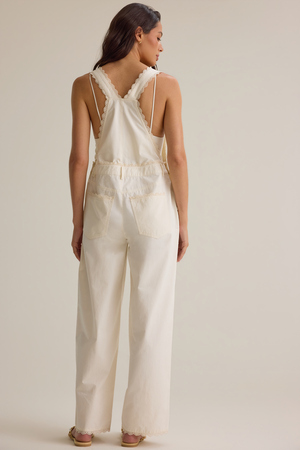 Ivy Lace Trim Overalls - Altar'd State - 