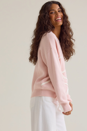 Briar Braided Bow Mama Sweater - Altar'd State