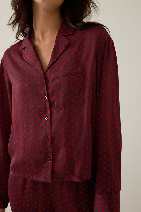 Noelle Polka Dot Lounge Top - Altar'd State