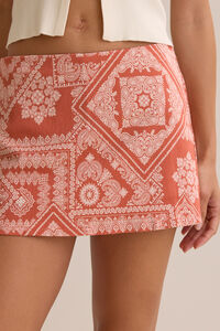 Tully Bandana Mini Skirt Detail 3 - Altar'd State