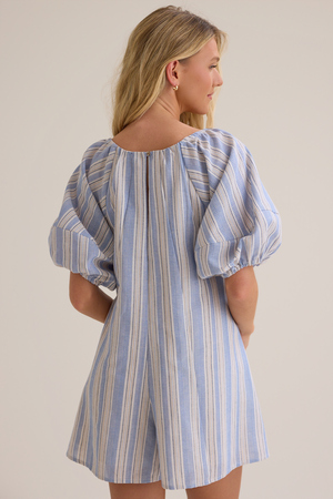Piper Puff Sleeve Romper - Altar'd State - 