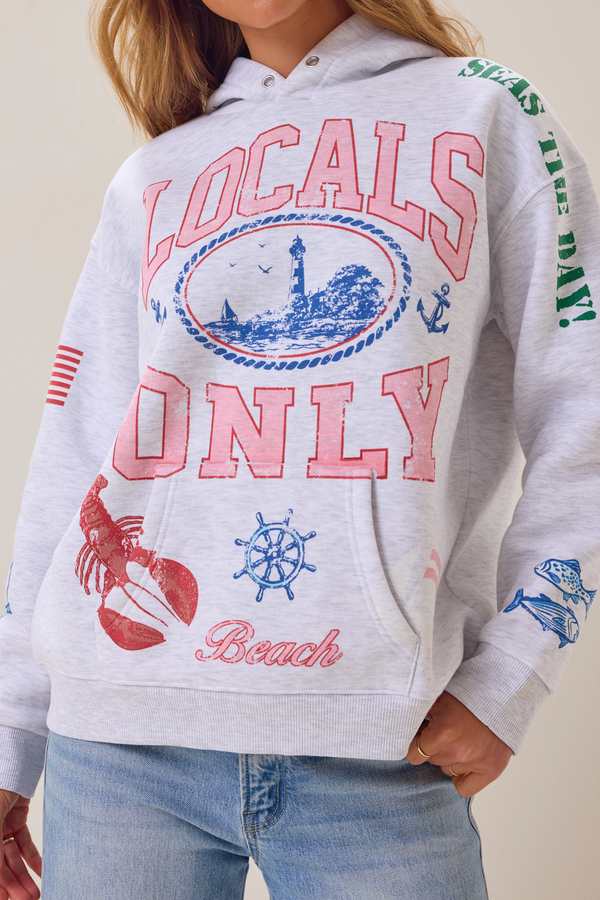 Locals Only Fleece Hoodie Detail 2 - Altar'd State