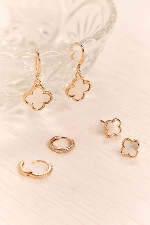 Pearl Clover Dangle Earrings - Altar'd State - 