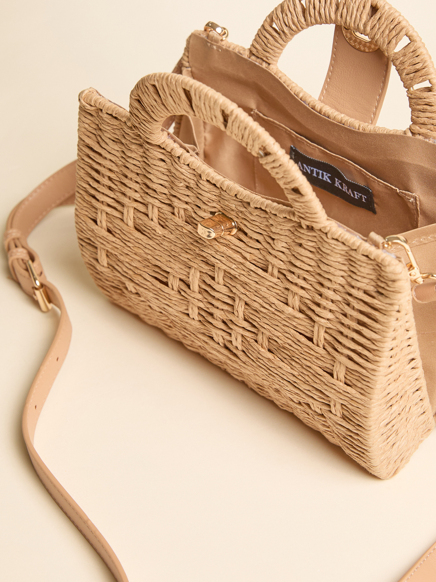 Raffia Retreat Crossbody Bag in Natural | Altar'd State