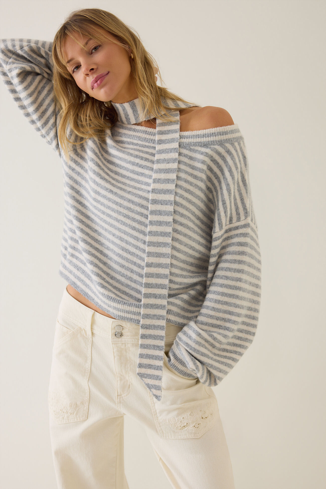 Monroe Scarf Sweater