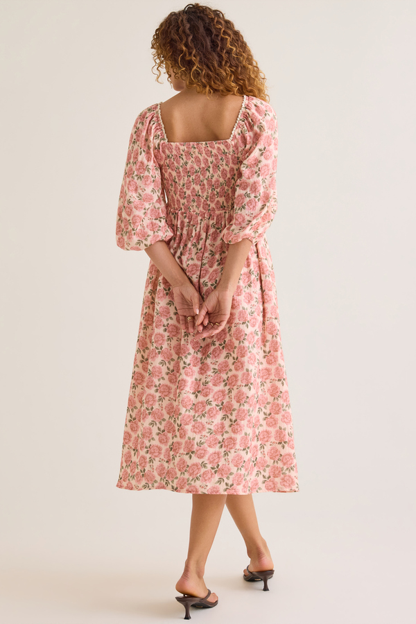 Zainy Floral Midi Mama Dress Detail 4 - Altar'd State