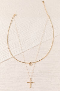 Faith & Pearl Layered Necklace Detail 3 - Altar'd State