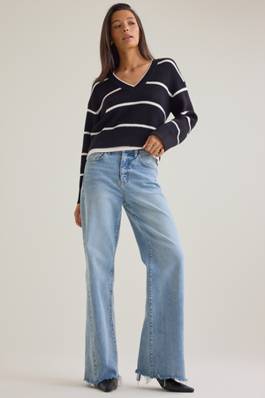 Shae Striped Sweater - Altar'd State