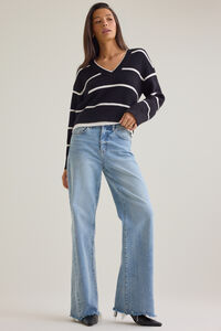 Shae Striped Sweater Detail 2 - Altar'd State