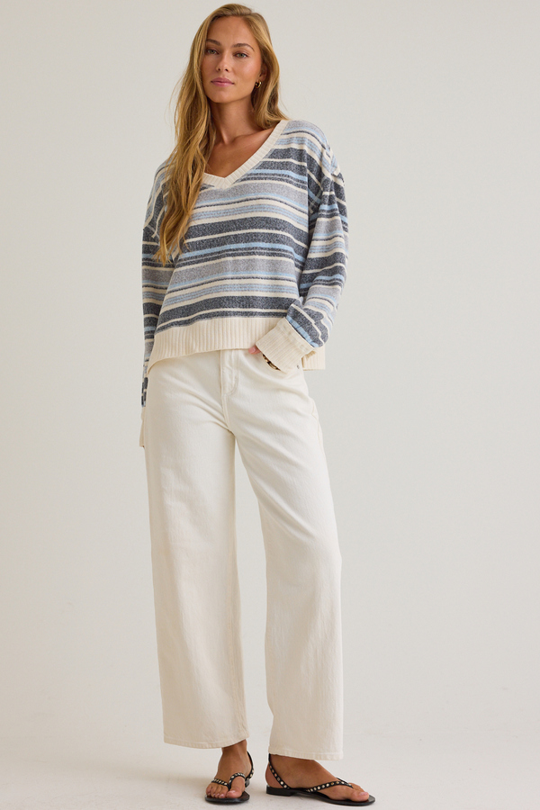 Cecelia Striped Knit Top Detail 2 - Altar'd State