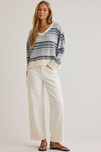Cecelia Striped Knit Top Detail 2 - Altar'd State