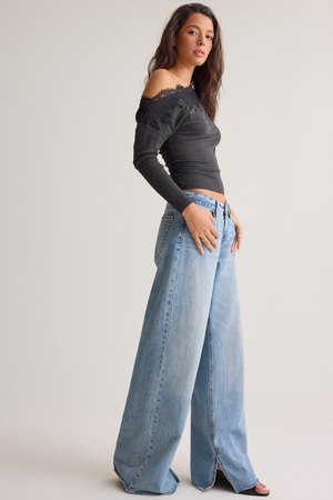 Colin Asymmetrical Lace Top - Altar'd State - 