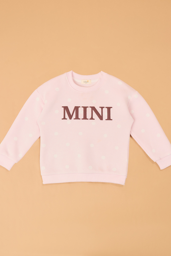 Penelope Polka Dot Mini Sweatshirt Detail 4 - Altar'd State