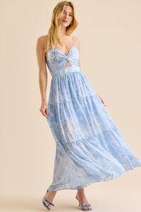 Kellsa Floral Maxi Dress Detail 3 - Altar'd State