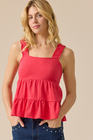 Shelby Tiered Babydoll Tank - Altar'd State - 