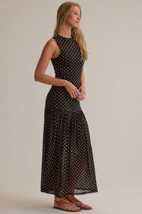 Stacey Mesh Maxi Dress Detail 4 - Altar'd State