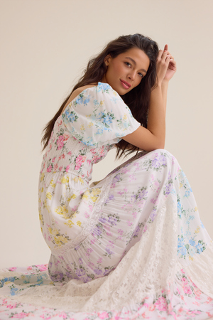 Harlie Floral Maxi Dress - Altar'd State - 