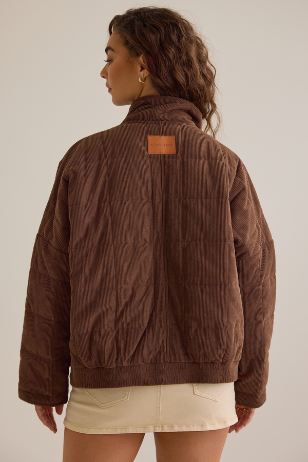 Cece Corduroy Quilted Jacket Detail 5 - Altar'd State