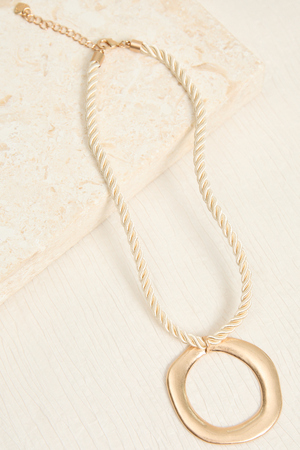 Alyson Circle Necklace - Altar'd State - 