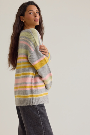 Nikki Striped Cardigan - Altar'd State - 
