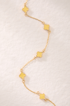 18k Yellow Clover Choker - Altar'd State - 