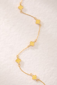 18k Yellow Clover Choker Detail 2 - Altar'd State