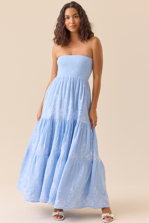 Melanie Strapless Maxi Dress - Altar'd State - 