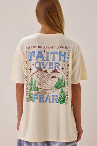 Faith Over Fear Mountain Tee Detail 5 - Altar'd State