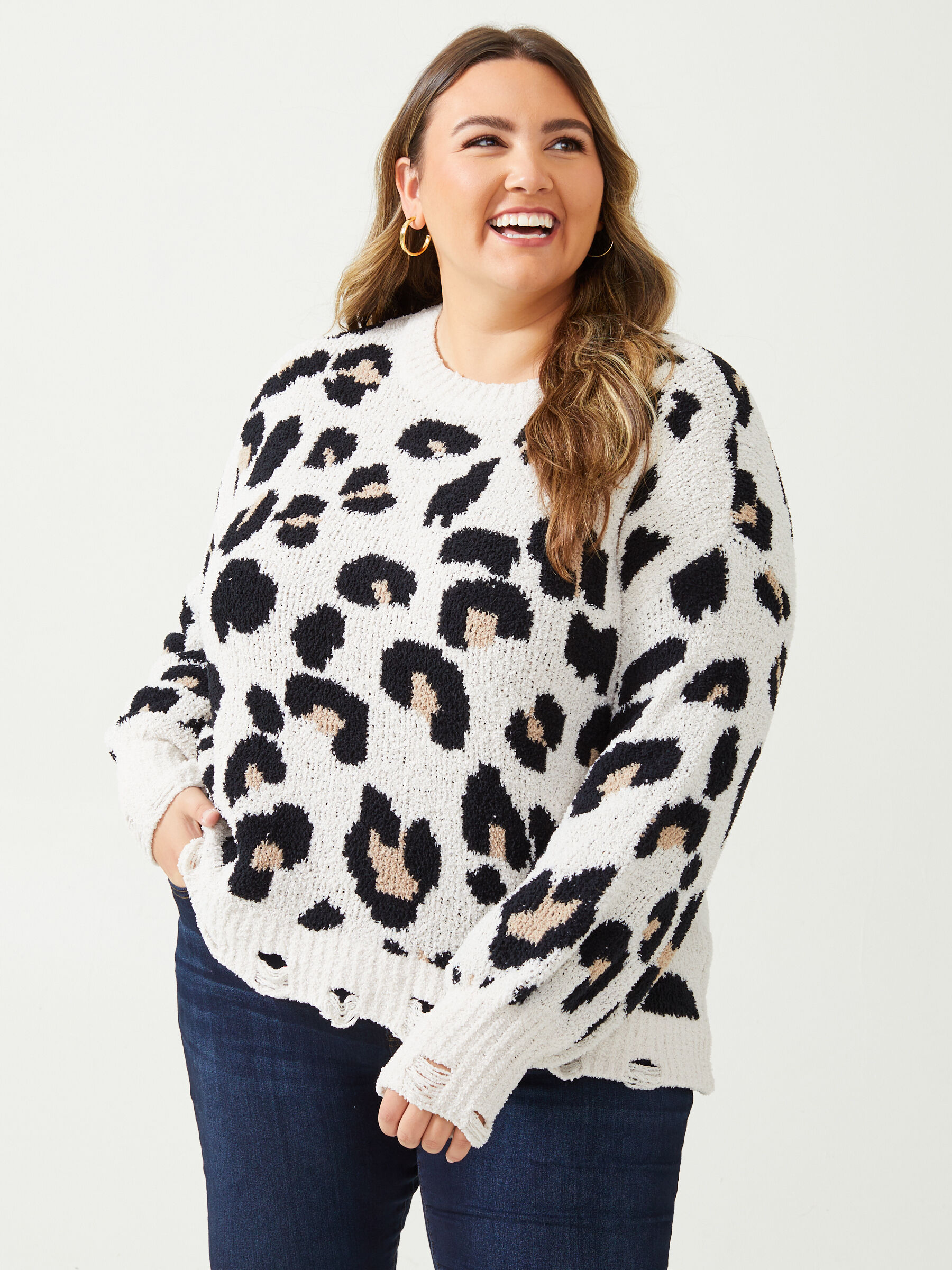 So Cozy Leopard Sweater | Altar'd State