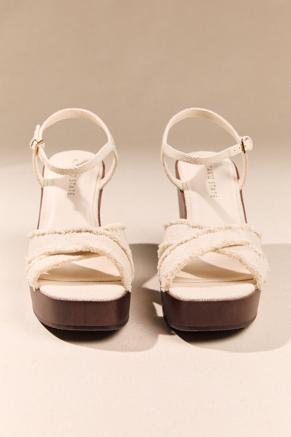 Cyndi Canvas Wood Wedge Detail 3 - Altar'd State